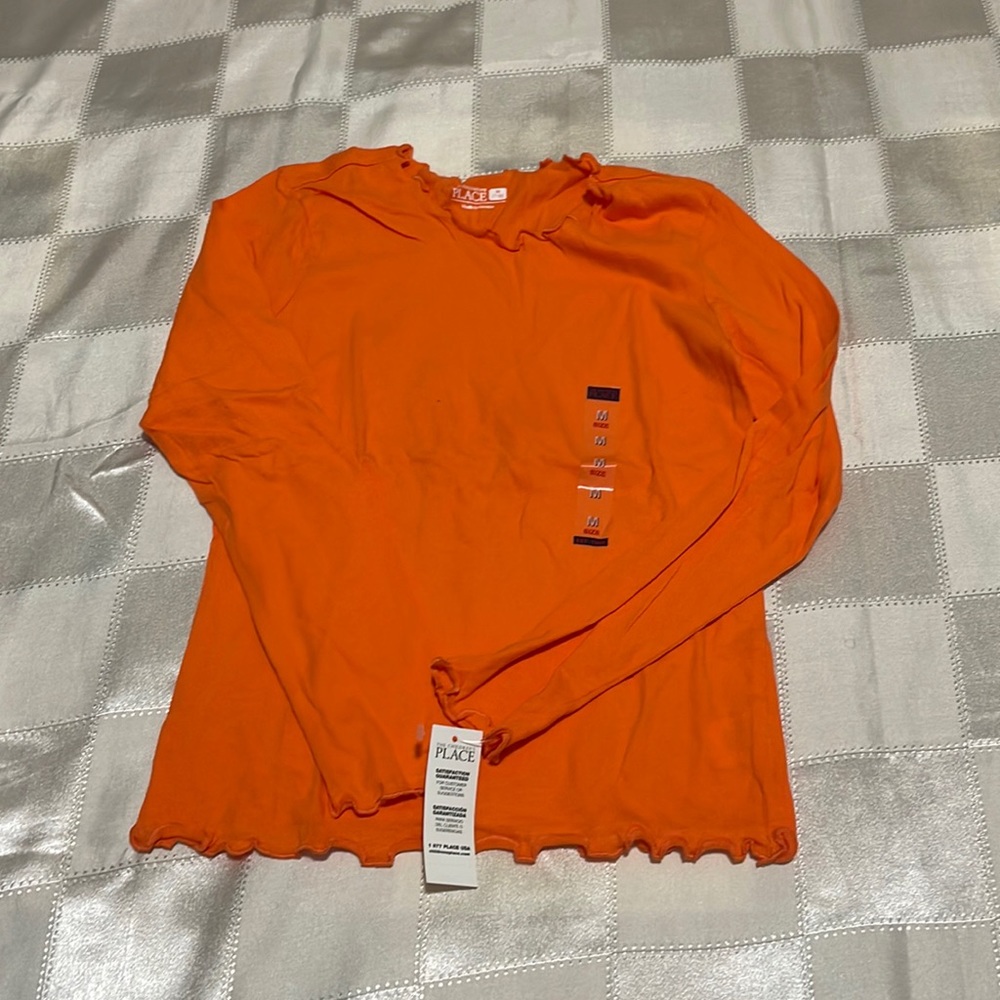 Orange long sleeve tee